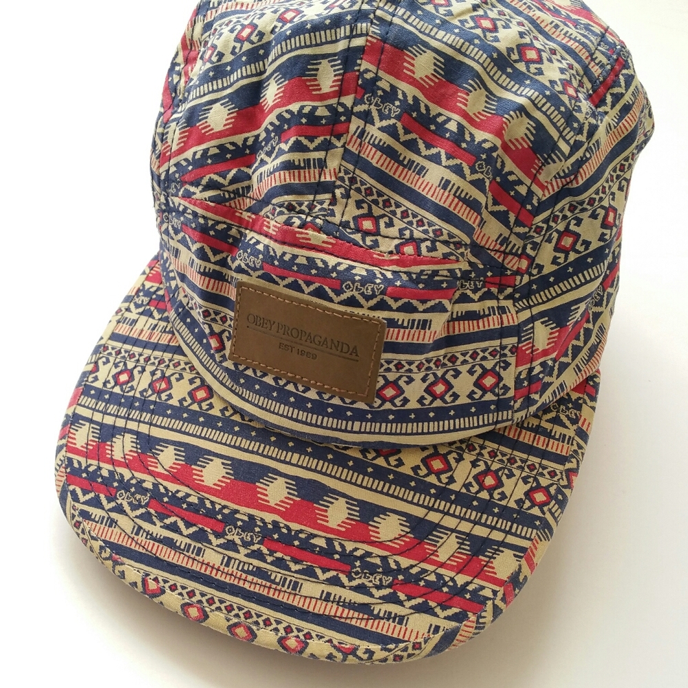 Obey Propoganda Red Blue Cap